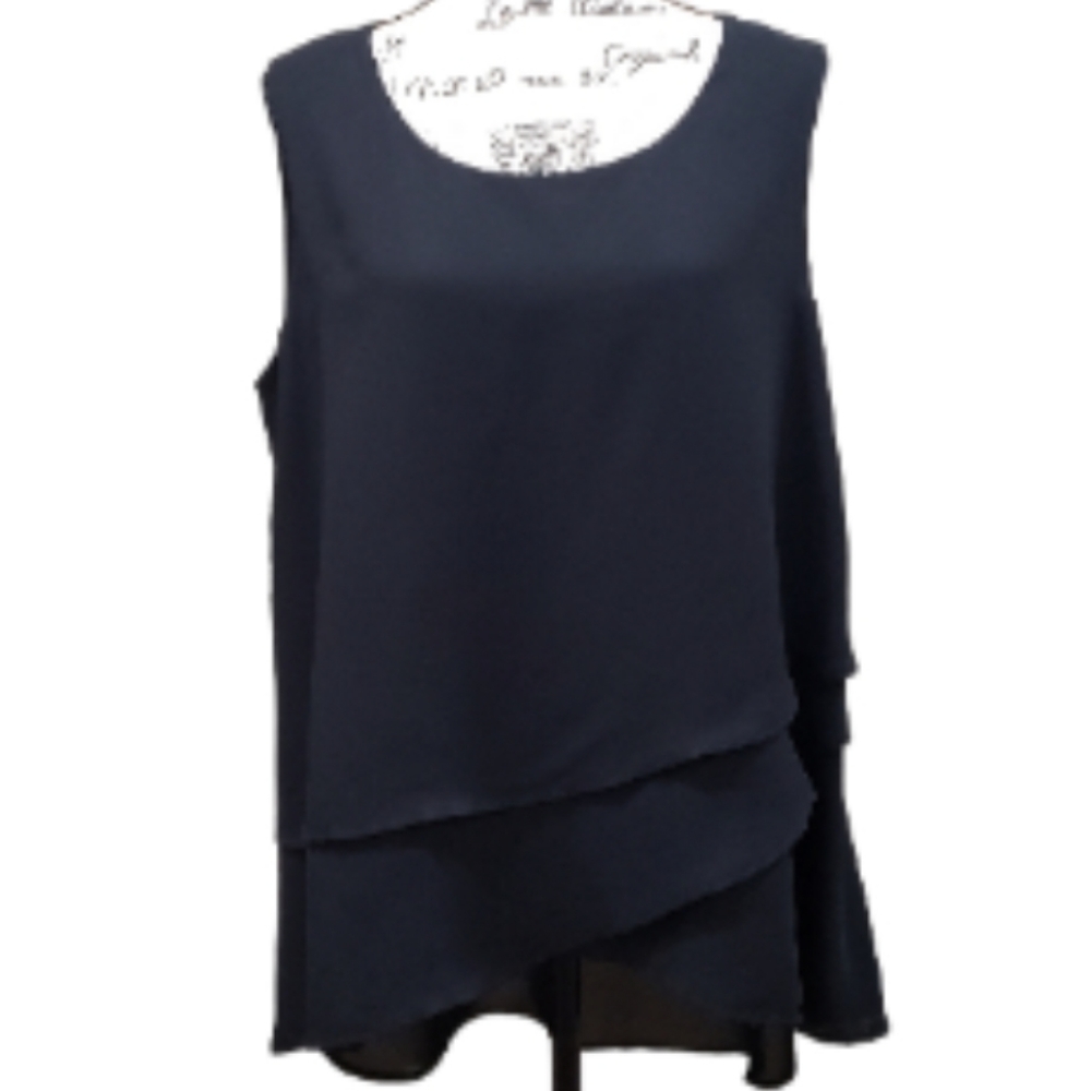 Cato Woman Tiered Sleeveless  Top
